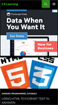 Mobile Screenshot of csharplearning.com